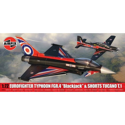 AIRFIX Classic Kit letadla A40003 Eurofighter Typhoon FGR.4 Blackjack + Shorts Tucano T.1 Twin Pack 1:72