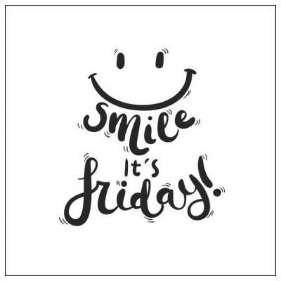 Plakát čtverec Ikea kompatibilní Smile, it's friday!