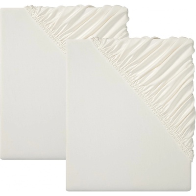 Livarno home žerzej prostěradlo prostěradel 2ks bílé 90-100x200