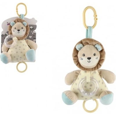 Teddies Lev natahovací hrací strojek a chrastítko