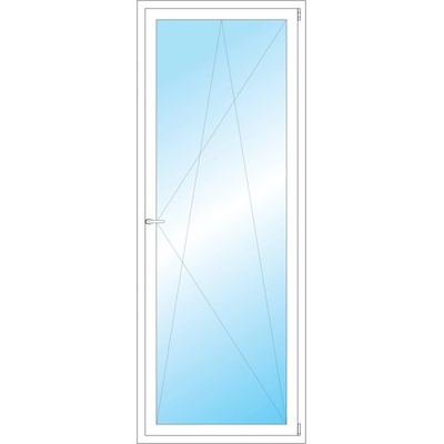 OKNA HNED Plastové okno 85x223 cm bílé otevíravé a sklopné pravé