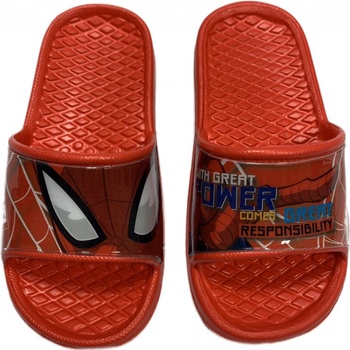 Setino chlapčenské šľapky Spiderman červené