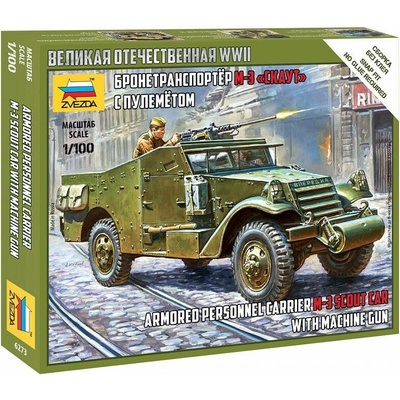 Zvezda M 3 Scout Car w/ Machine Gun 1:100
