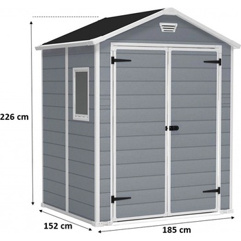 Keter Manor 6 x 5 DD sivý
