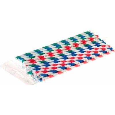 Wimex Papierové slamky rovné farebný mix 6 mm x 200 mm 25 ks