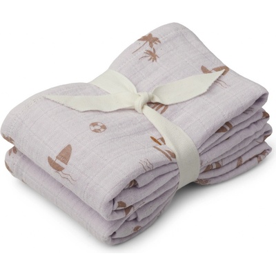 Liewood Zavinovací plenky Lewis 2 ks Seaside Light Lavender