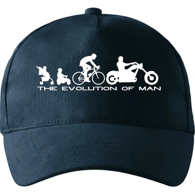 Evolution of man Chopper so zahnutým šiltom a mosaznou sponou Tmavomodrá takmer čierna