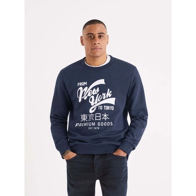 Celio Тъмносин мъжки суитчър с щампа Celio Beprice Celio | Sin | МЪЖЕ | S