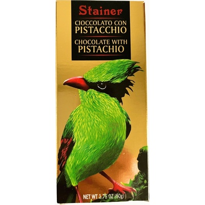 Stainer bílá 32% s pistáciemi con pistacchio 50 g