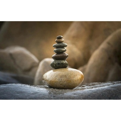 Bondecor Obraz tisk na plátno, 70x110 cm, Kameny-pagoda