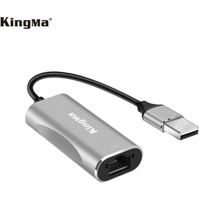 KingMa Мрежов адаптер USB-A към Ethernet адаптер RJ45 LAN KingMa