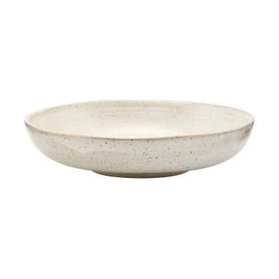 House Doctor Hluboký talíř/miska Pion White Grey 19 cm