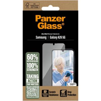 Panzer Стъклен протектор PanzerGlass - Ultra-Wide Fit, Galaxy A26, прозрачен (5715685017292)