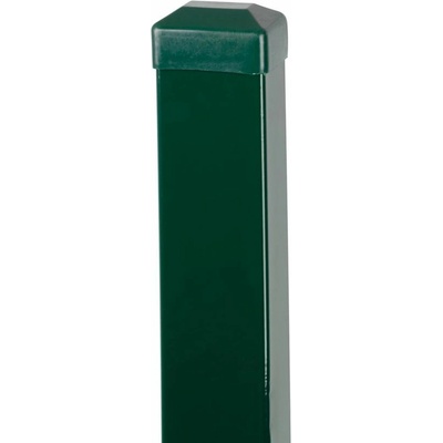 Stĺpik 1700/60x40/1,25 mm, zelený, hranatý, Zn+PVC, RAL6005