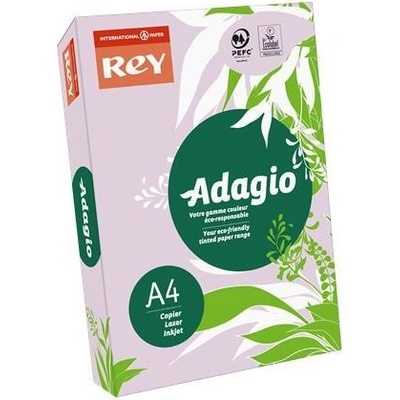 Kopírovací papier farebný A4 80 g Rey Adagio intenzívna fialová