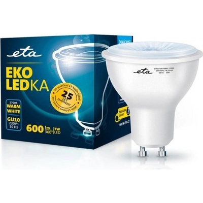 ETA EKO LEDka bodová 7W, GU10, teplá bílá