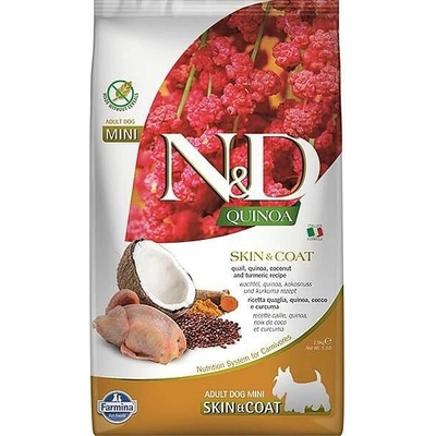 N&D Quinoa Grain Free Skin & Coat Adult Dog Quail 2,5 kg