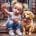 Norimpex - Puzzle Diamant painting: Selfie with a dog 30x40cm - 1 - 39 piese