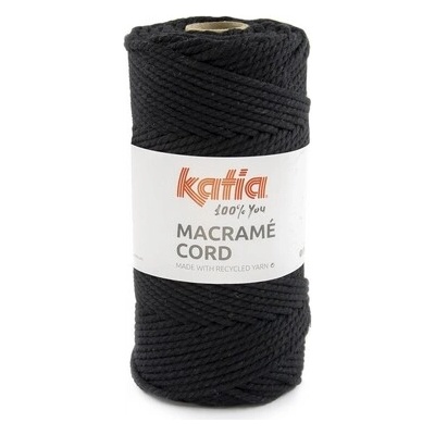 MACRAME CORD 4mm Katia Farby MACRAME CORD: 119 čierna