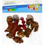 Craft with fun Natural cones with accessories 14pcs