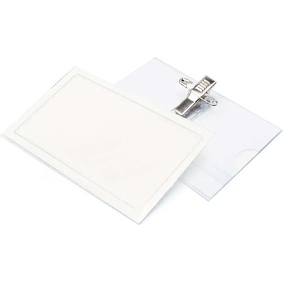 BlueRing Табелка за име 90x56mm с безопасен щифт и клипс bluering® (JJ41305)