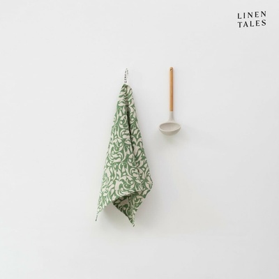 Linen Tales Evergreen Damask 45 x 65 cm