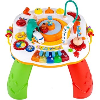 Carero Mluvící a hrající interaktivní stoleček New Baby s jezdícím vláčkem CZ/SK