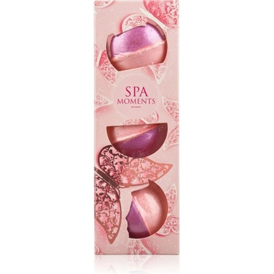 Spa Moments Bath Bombs šumivé koule do koupele 3 x 80 g