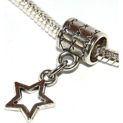 Fashion Jewerly Korálek Přívěsek Pěticípá hvězdička obrys Obloha Přání Noc Štěstí Star 3092