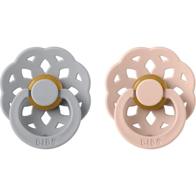 BIBS Boheme Natural Rubber Size 2: 6+ months биберон Cloud / Blush 2 бр