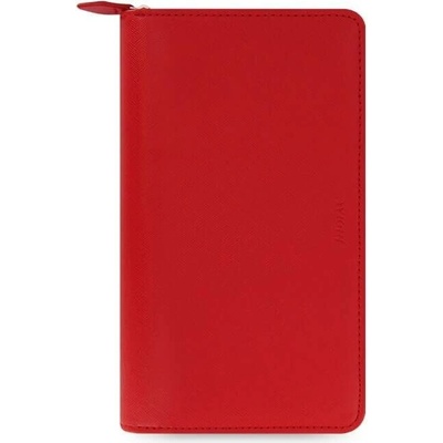 Filofax Saffiano ZIP Compact A6 týdenní 2026 červený