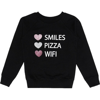 Winkiki WJG 02946 Dievčenská mikina čierna