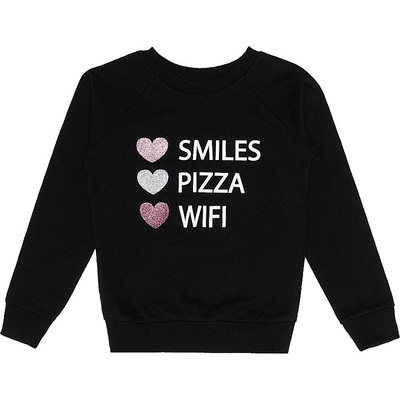 Winkiki WJG 02946 Dievčenská mikina čierna