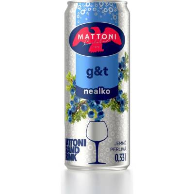 Mattoni G&t nealko jemně perlivá 0,33 l