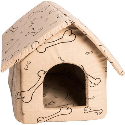 Bouda bavl.Kost béžovo/černá-rozklad 50 x 60 cm – Zboží Mobilmania