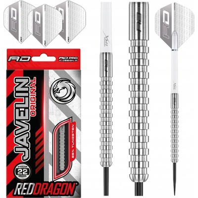 Sada steel šípok Red Dragon Javelin 22g, 85% wolfram