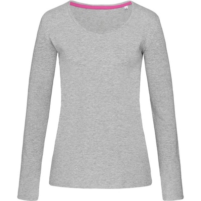 Stedman Tričko V-Neck T Claire LSL dlouhý rukáv dámské COT-05972005901 Černý opál