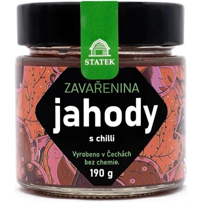 Hradecké delikatesy Jahodová zaváranina s chilli 190g