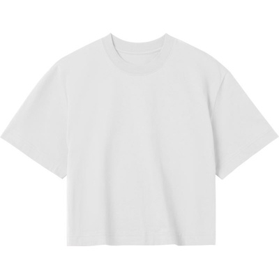 TRUE BLANKS Contemporary Womens Crop Top COT-73874904702 Bílá špinavá