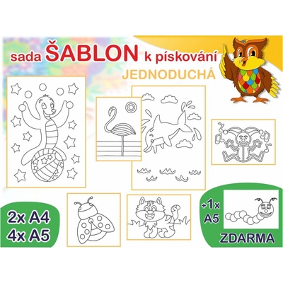 Radost v písku Sada šablon vel. M jednoduchá