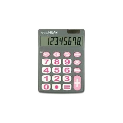 MILAN Calculator 8 positions big keys gray MILAN