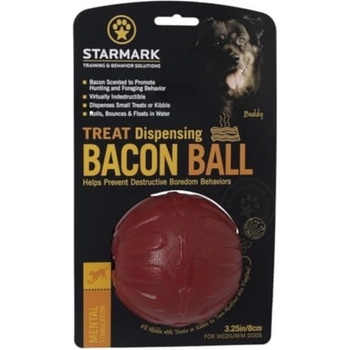 Chew ball Bacon lopta Starmark 8 cm červený