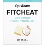 GymBeam Протеинов Шоколад Fitcheat 80 g бял шоколад с кокос