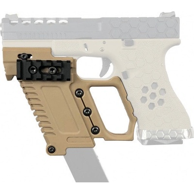 Wosport Taktický KIT GB-37 s RIS pro náhradní zásobník pro Glock 17/18/19 TAN