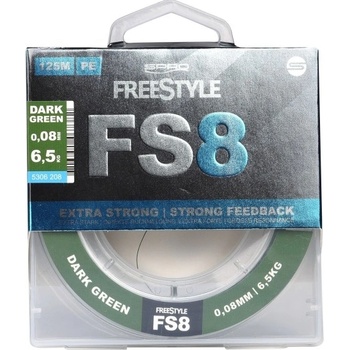 SPRO Šnúra FreeStyle FS8 Braid Dark Green 125 m 0,08 mm