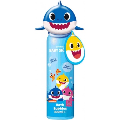 Pinkfong Baby Shark pena do kúpeľa + hračka modrá 300 ml