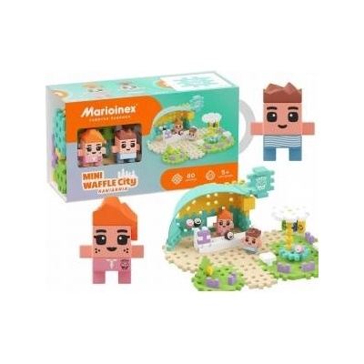 Marioinex Mini Waffle Building Blocks 80 Items Cafe