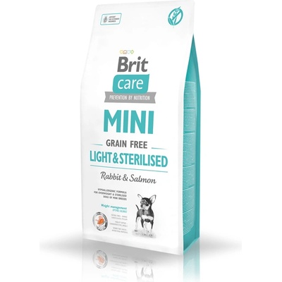 Brit CARE Mini без зърнени култури, лека и стерилизирана 7 кг