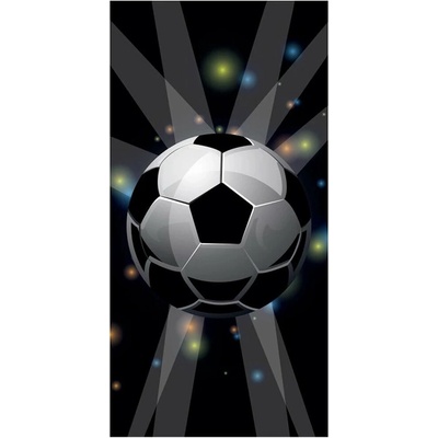 Carbotex plážová osuška futbalová lopta v žiare reflektorov 70 x 140 cm