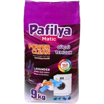 Pafilya Прахообразен перилен препарат Pafilya Lavander, 9 кг, за бяло и цветно пране, универсален, 70 пранета (8681771623463)